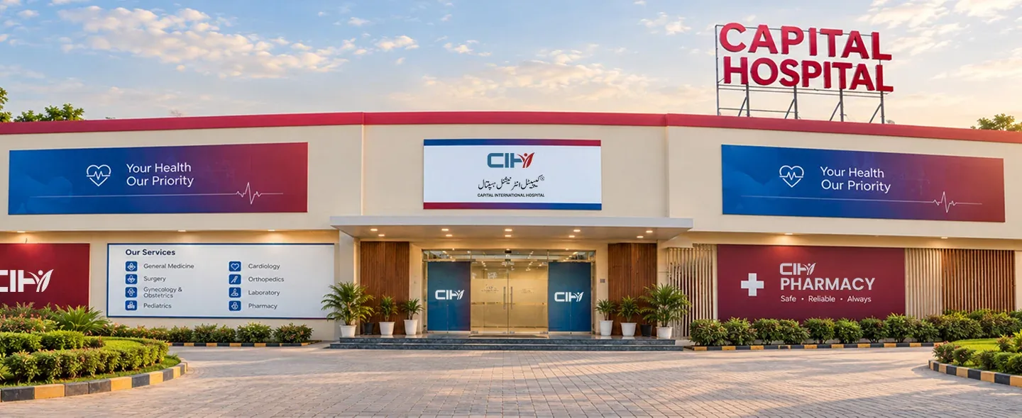 Capital International Hospital building on Srinagar Highway, G-13 Islamabad